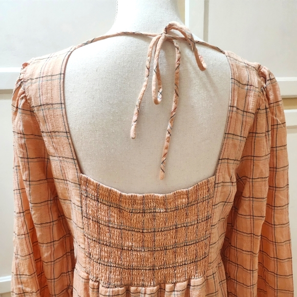 Vylette Women's Tiered Plaid Babydoll Dress - Picture 7 of 11